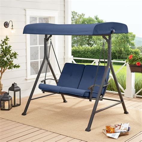 two seat swing with canopy|More.